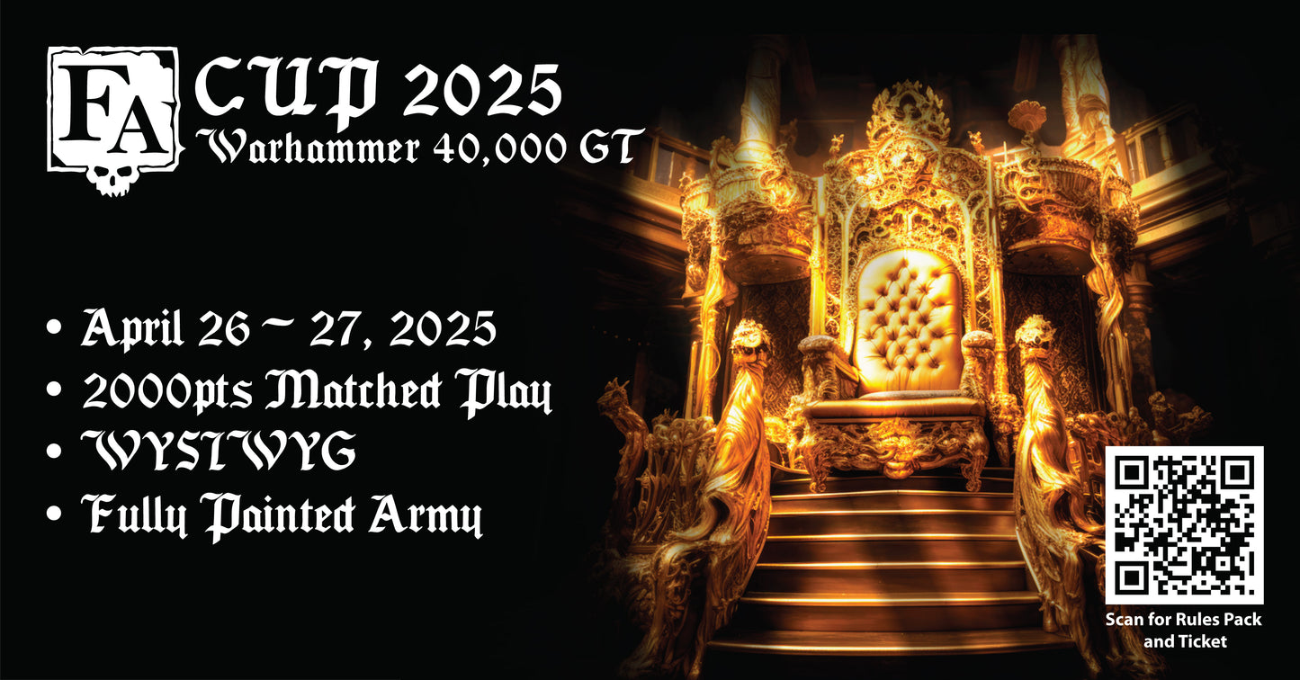 FA CUP 2024 Warhammer 40,000 Grand Tournament Ticket