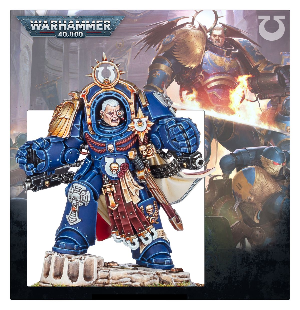ULTRAMARINES: MARNEUS CALGAR IN ARMOUR OF ANTILOCHUS