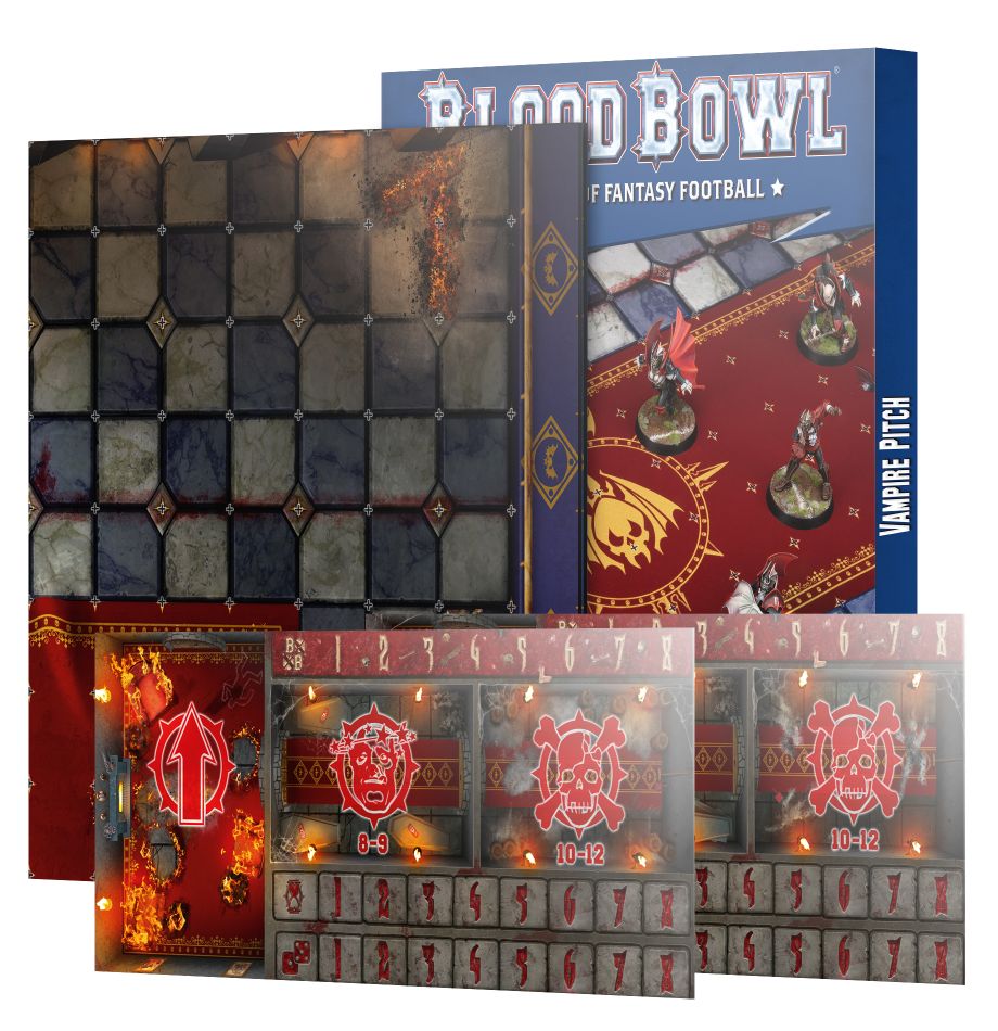 BLOOD BOWL PITCH & DUGOUTS: VAMPIRE TEAM