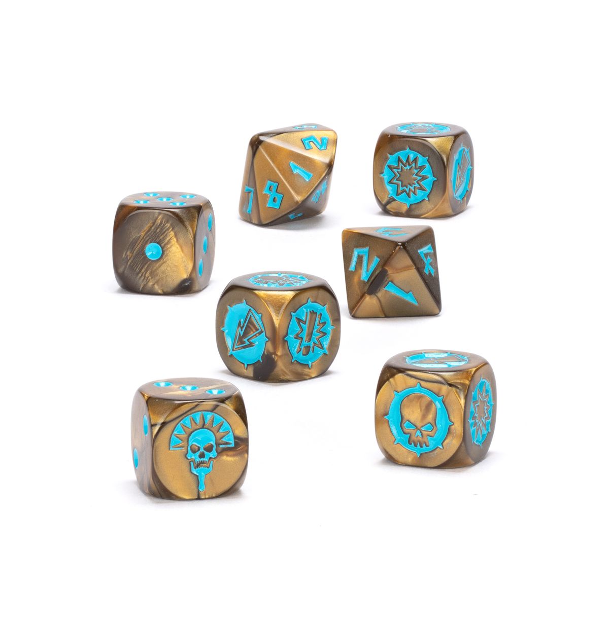 BLOOD BOWL TEAM DICE SET: TOMB KINGS