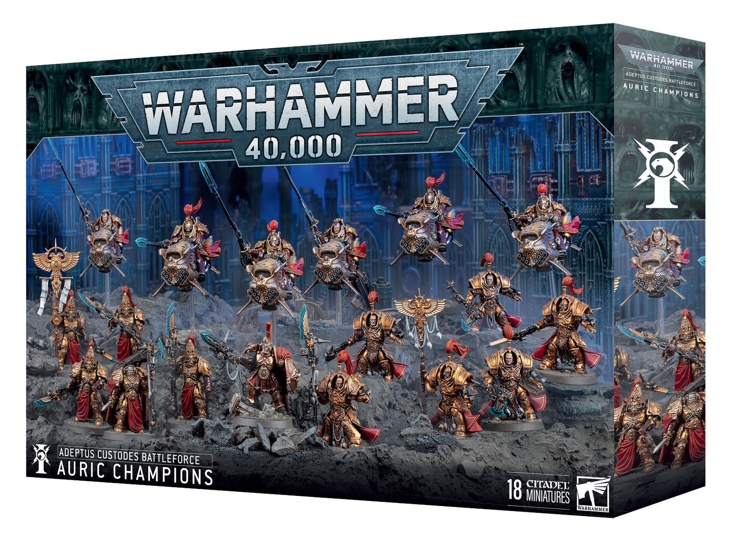 WARHAMMER 40000 BATTLEFORCE: ADEPTUS CUSTODES AURIC CHAMPIONS