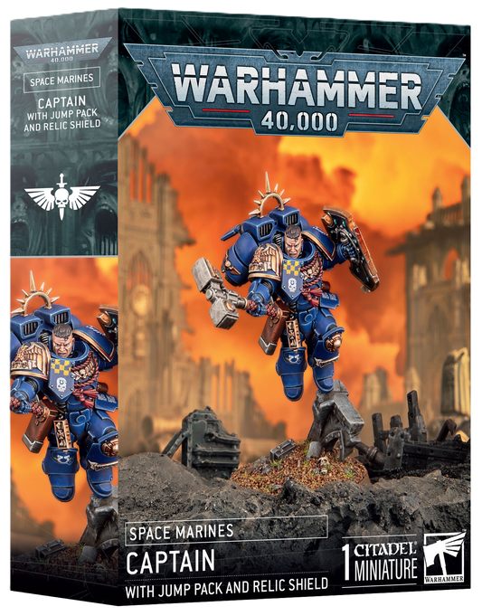 SPACE MARINE: CAPTAIN WITH JUMP PACK & RELIC SHIELD