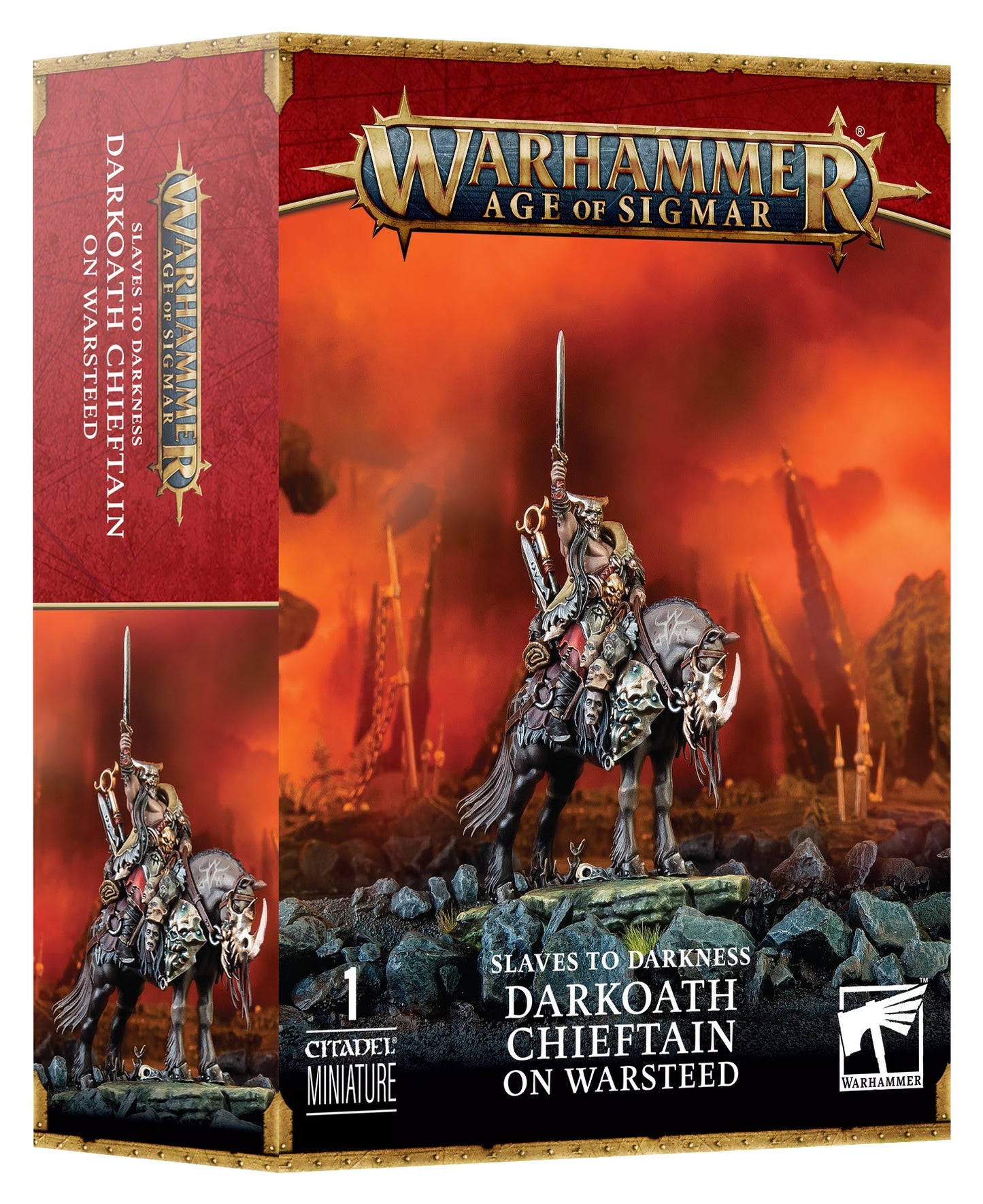 SLAVES TO DARKNESS: DARKOATH CHIEFTAIN ON WARSTEED