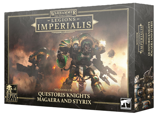 LEGIONS IMPERIALIS TITANS: QUESTORIS KNIGHTS MAGAERA AND STYRIX