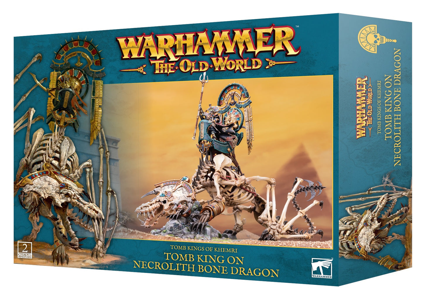 TOMB KINGS OF KHEMRI: TOMB KING ON NECROLITH BONE DRAGON