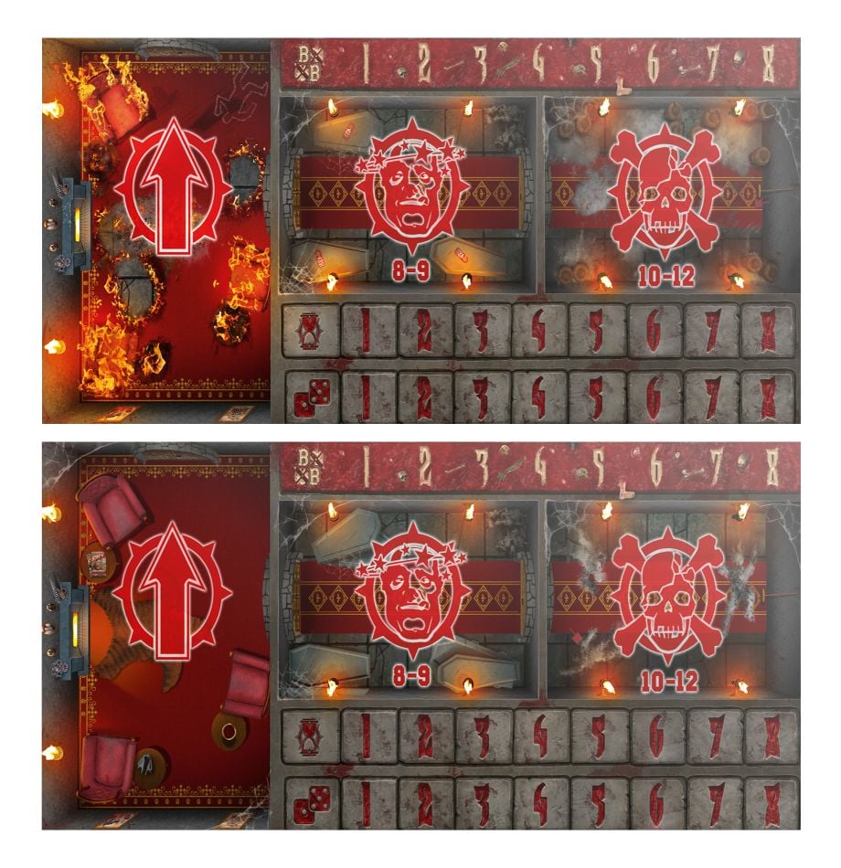 BLOOD BOWL PITCH & DUGOUTS: VAMPIRE TEAM