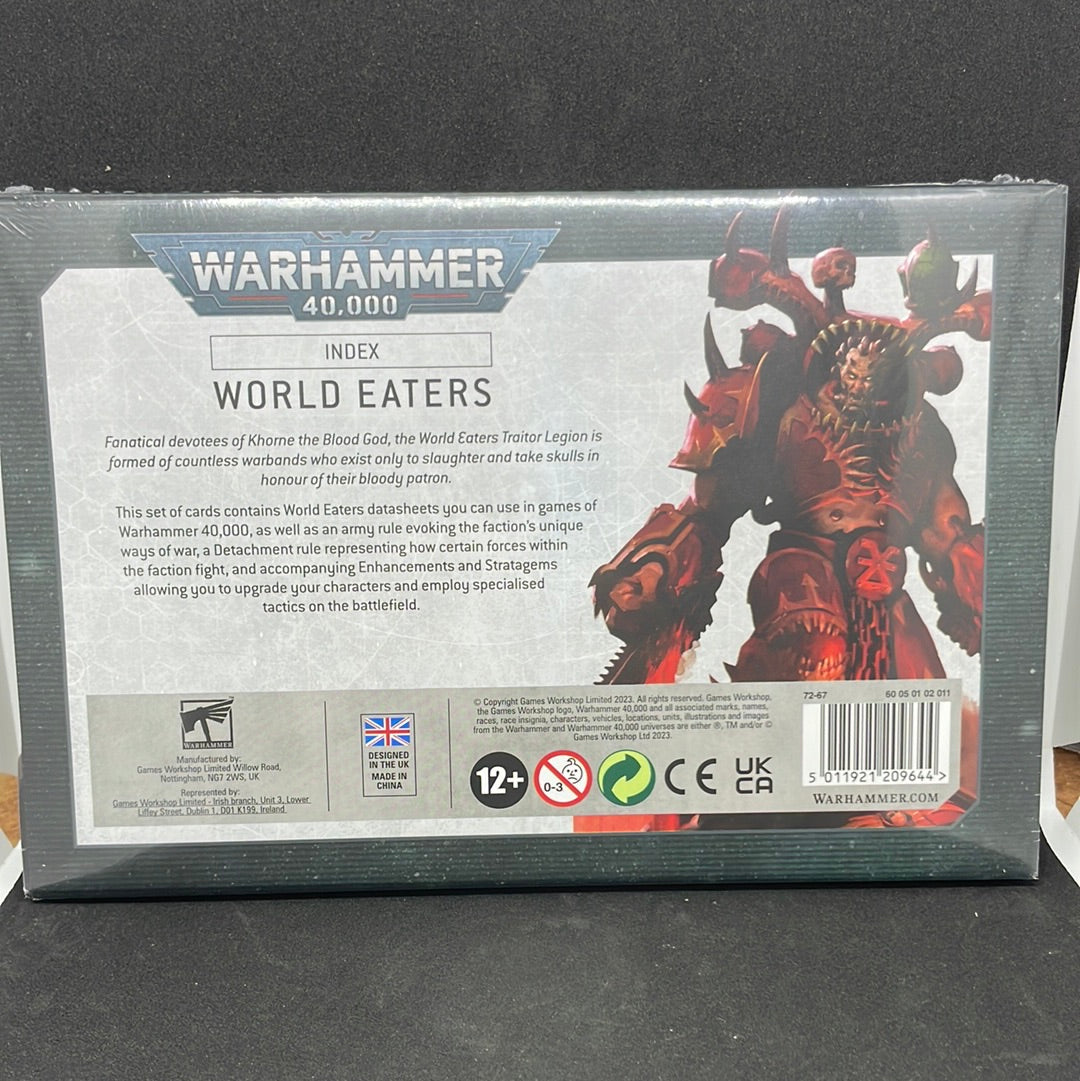 WARHAMMER 40000 INDEX CARDS: WORLD EATERS (ENG)