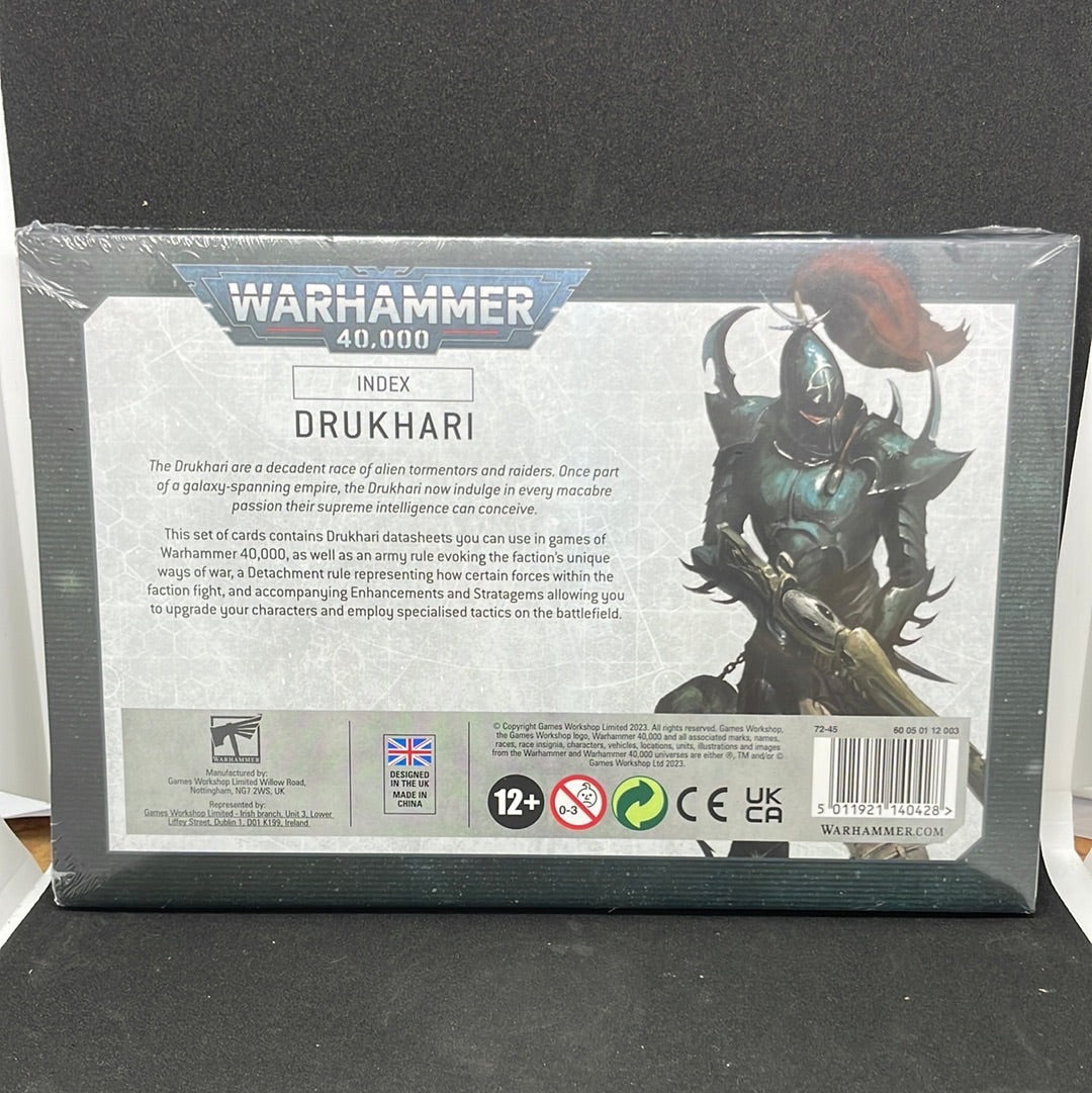 WARHAMMER 40000 INDEX CARDS: DRUKHAI (ENG)
