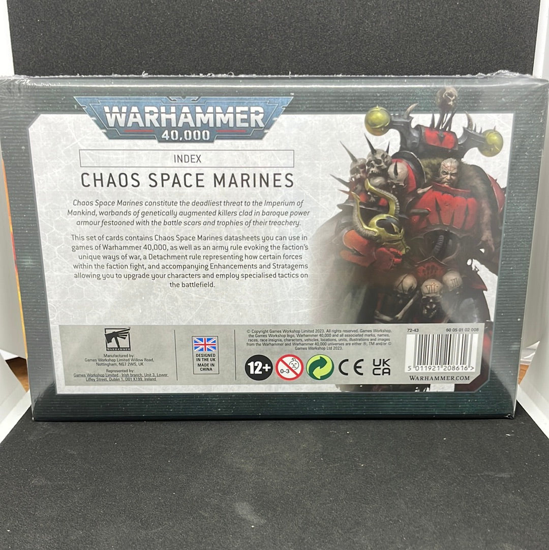 WARHAMMER 40000 INDEX CARDS: CHAOS SPACE MARINES (ENG)