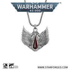 Necklace: Blood Angels Wings Sanguine Pendant