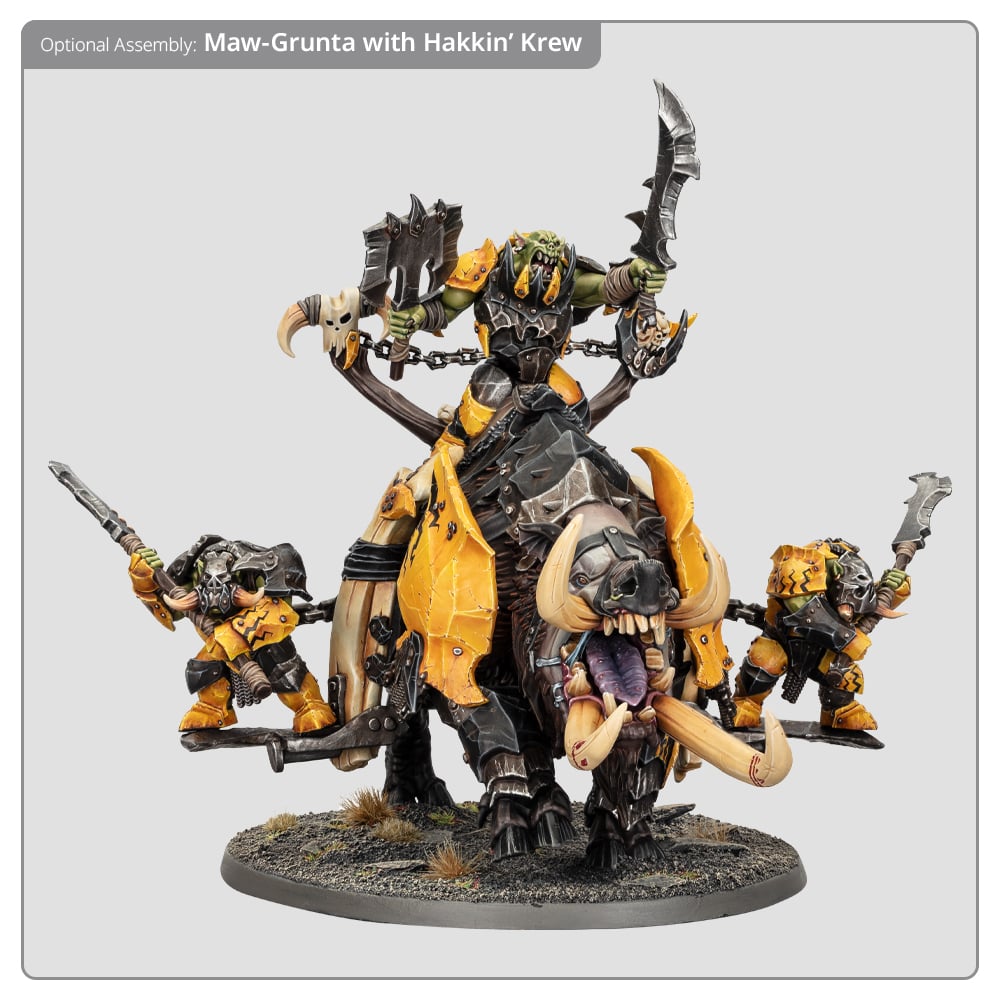 ORRUK WARCLANS: TUSKBOSS ON MAW-GRUNTA
