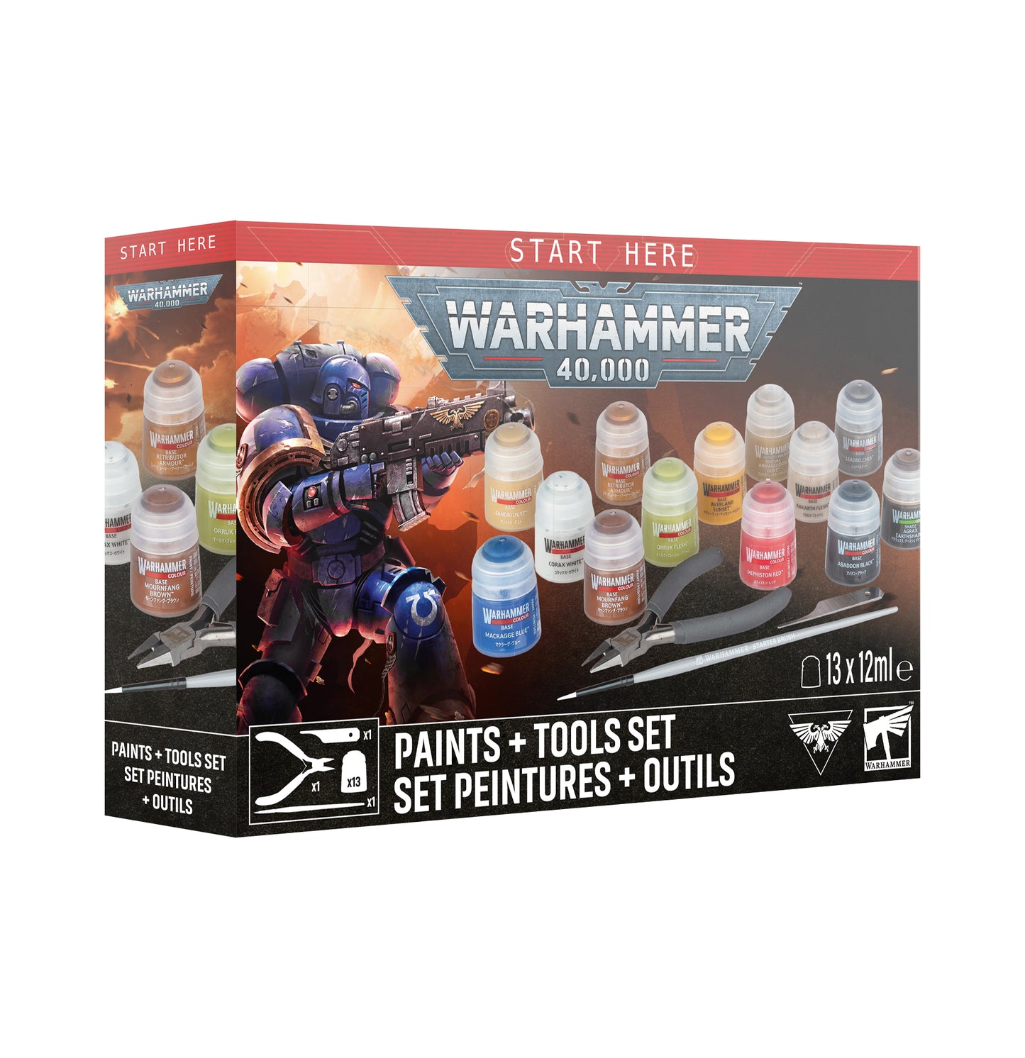 WARHAMMER 40000: PAINTS+TOOLS 11EDITION