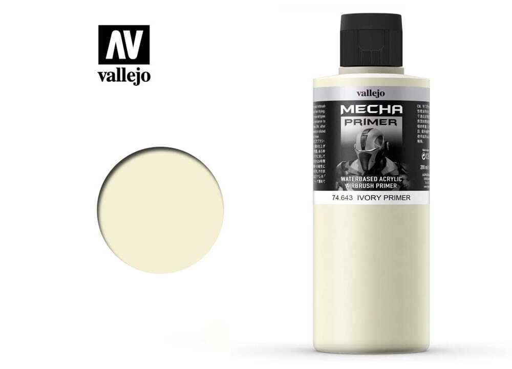 Vallejo Mecha Surface Primer 200ML Ivory