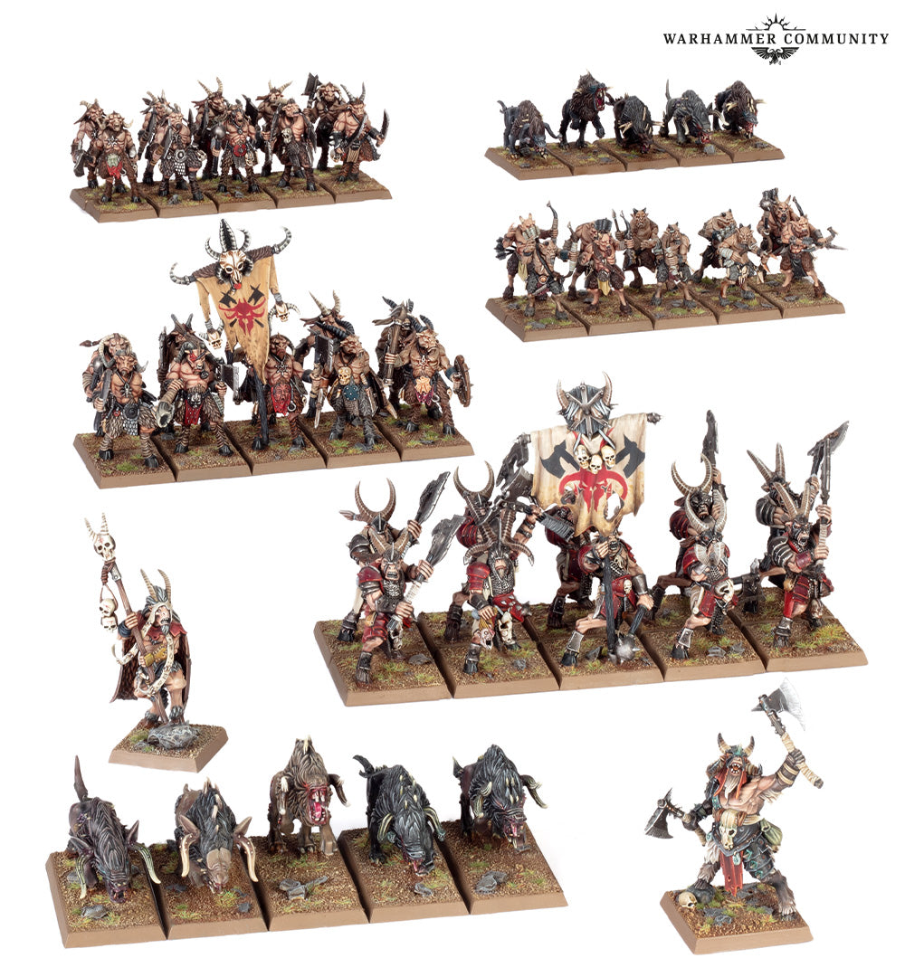 THE OLD WORLD BATTLE MARCH ARMY: BEASTMEN BRAYHERDS
