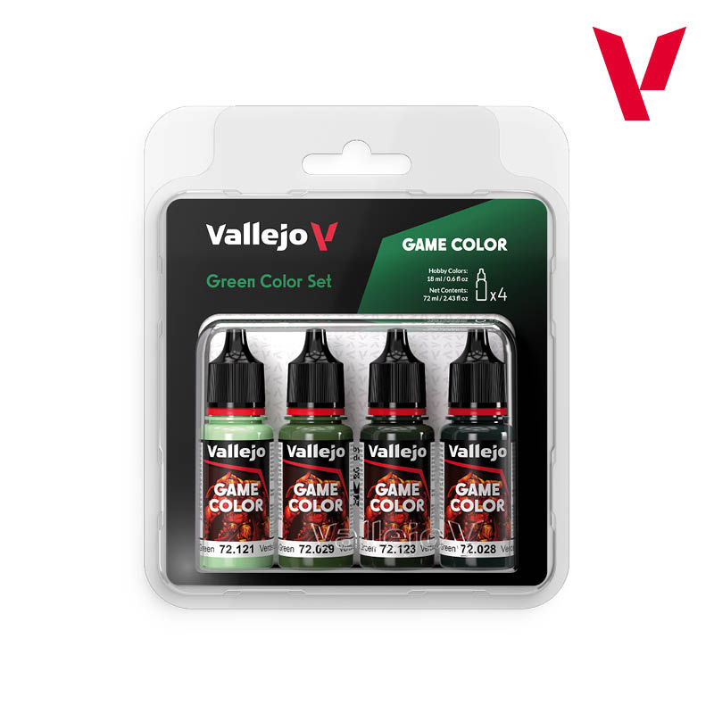GAME COLOR SET: GREEN 4x18ml