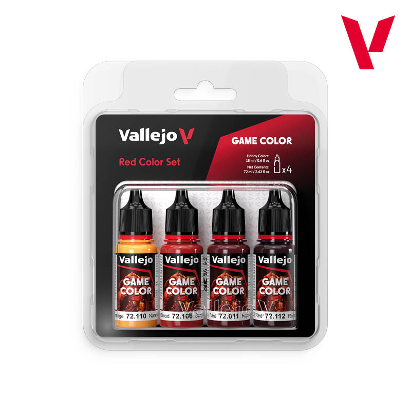 GAME COLOR SET: RED 4X18ml