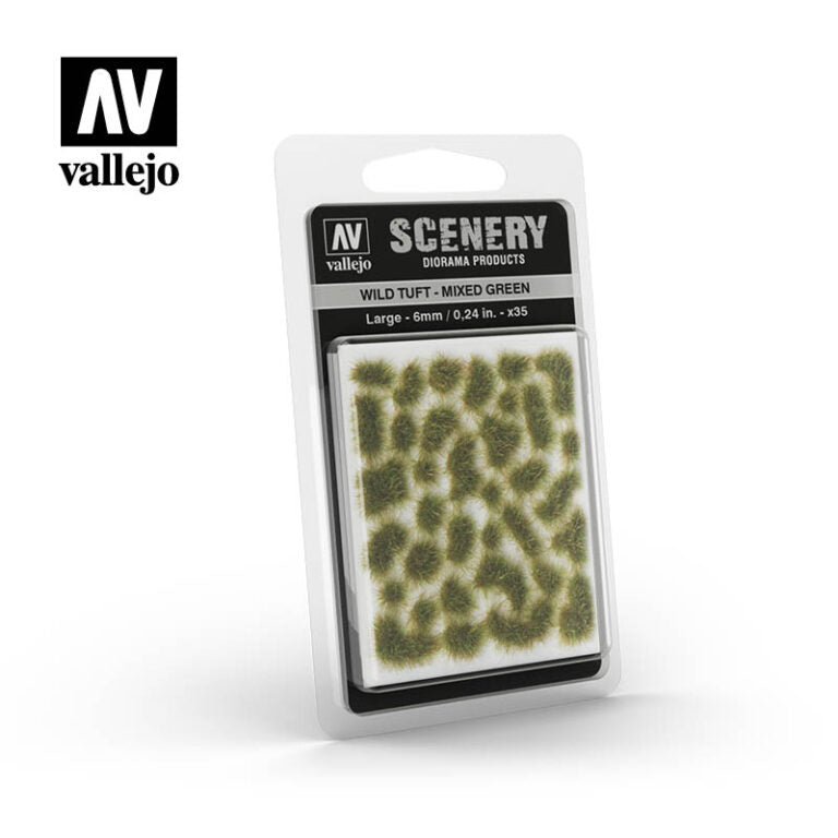 Vallejo Scenery SC416 Large Wild Tuft - Mixed Green
