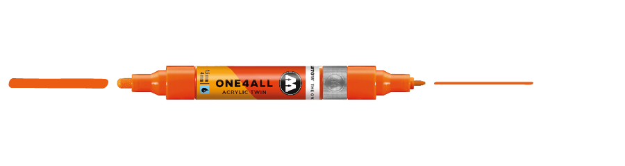 ONE4ALL ACRYLIC TWIN 085 ORANGE DARE
