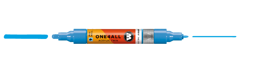 ONE4ALL ACRYLIC TWIN 161 SHOCK BLUE MID.
