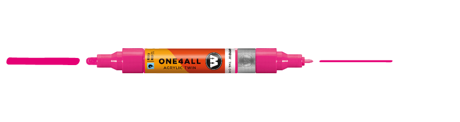 ONE4ALL ACRYLIC TWIN 217 NEON PINK FLUO