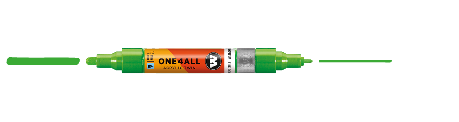 ONE4ALL ACRYLIC TWIN 219 NEON GREEN FLUO