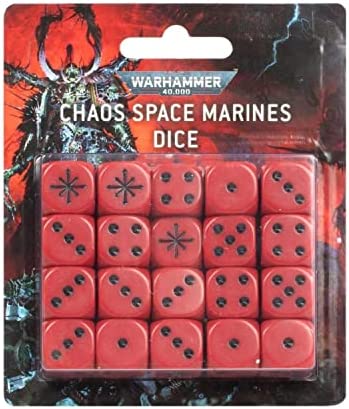 WARHAMMER 40000 DICE SET: CHAOS SPACE MARINES