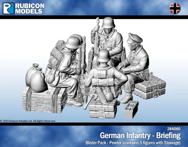 284060 - German Infantry - Briefing - Pewter
