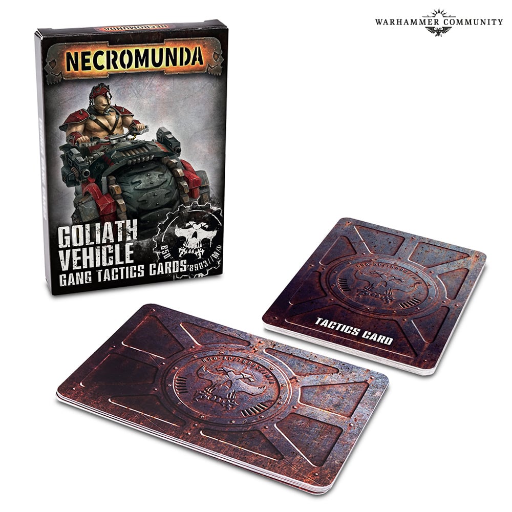 NECROMUNDA GANG TACTICS CARDS: GOLIATH VEHICLE
