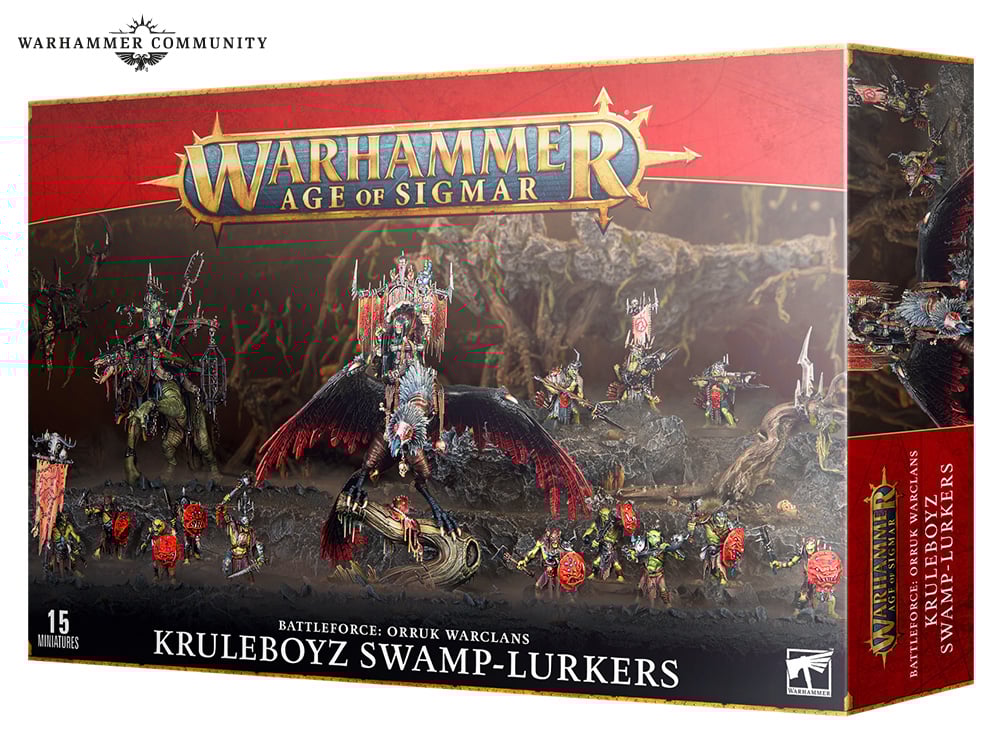 AGE OF SIGMAR BATTLEFORCE: ORRUK WARCLANS KRULEBOYZ SWAMP-LURKERS