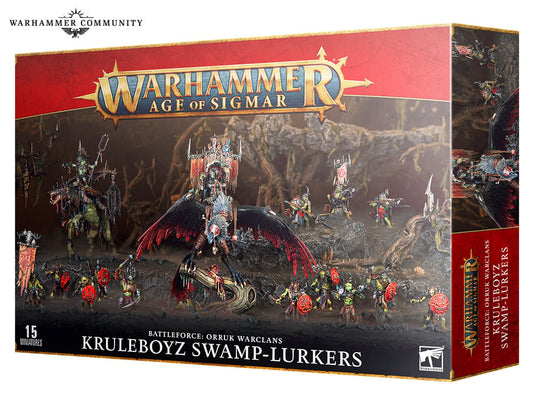 AGE OF SIGMAR BATTLEFORCE: ORRUK WARCLANS KRULEBOYZ SWAMP-LURKERS