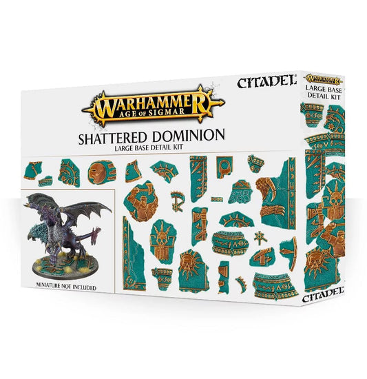 AGE OF SIGMAR SHATTERED DOMINION LARGE BASE DETAIL