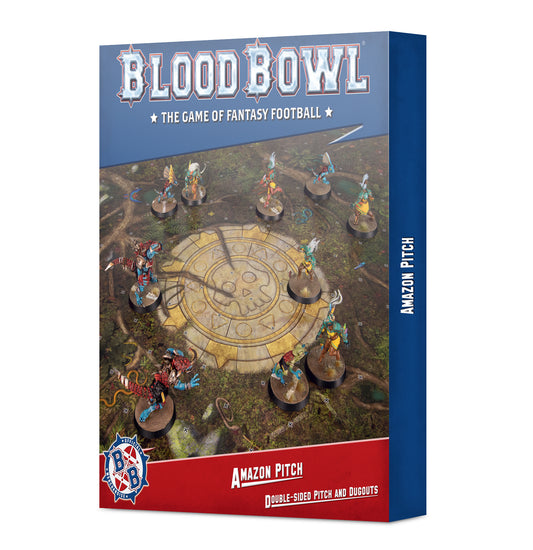 BLOOD BOWL PITCH & DUGOUTS: AMAZONS TEAM