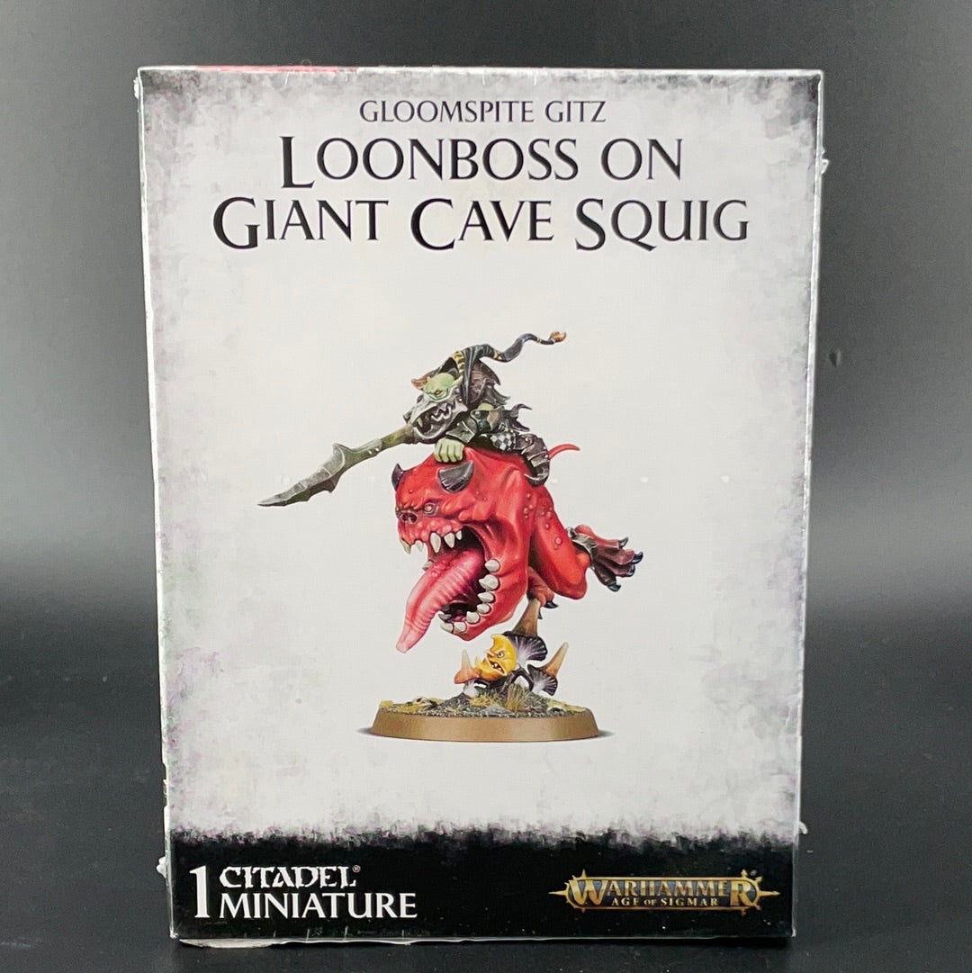 GLOOMSPITE GITZ: LOONBOSS ON GIANT CAVE SQUIG