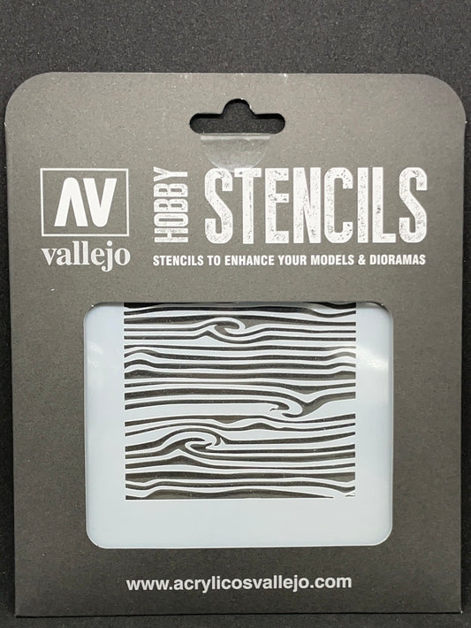 Vallejo Stencils Wood Texture nº 2
