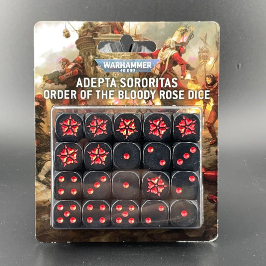 WARHAMMER 40000 DICE SET: ADEPTA SORORITAS ORDER OF THE BLOODY ROSE
