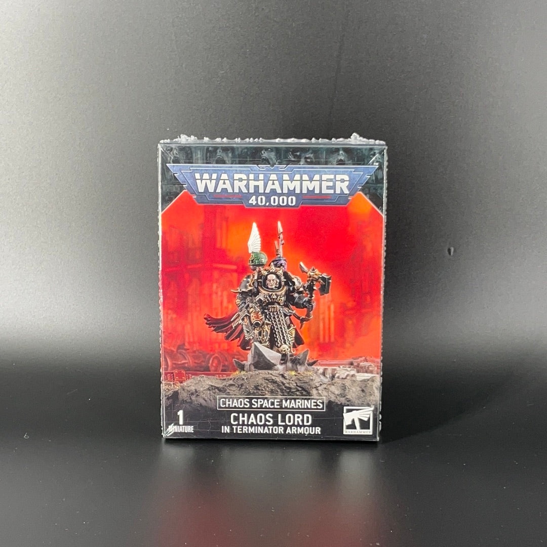 CHAOS SPACE MARINES: CHAOS LORD IN TERMINATOR ARMOUR