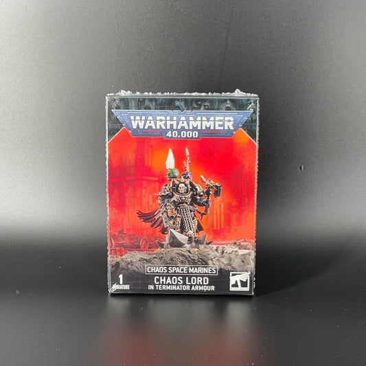 CHAOS SPACE MARINES: CHAOS LORD IN TERMINATOR ARMOUR