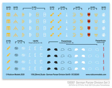 130007 - German Panzer Division Set 3