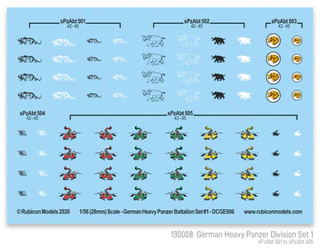 130008 - German Heavy Panzer Battalion Set 1