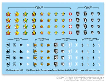 130009 - German Heavy Panzer Battalion Set 2
