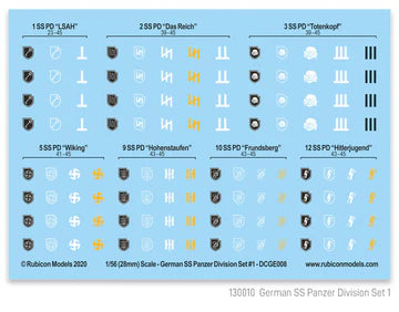 130010 - German SS Panzer Division Set 1