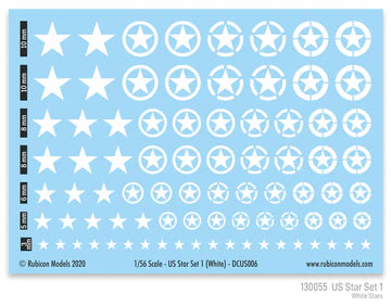 130055 -US Star Set 1 (White US Star)