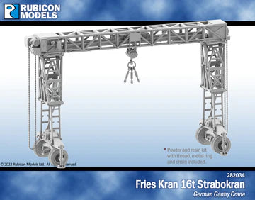 282034 - Fries Kran 16t Strabokran - German Gantry Crane - Resin and Pewter