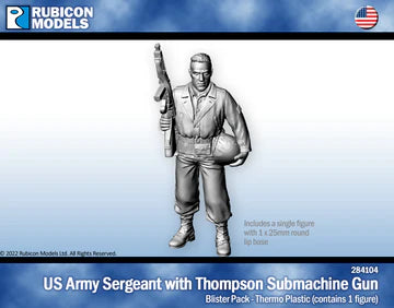 284104 - US Army Sergeant with Thompson Submarine Gun