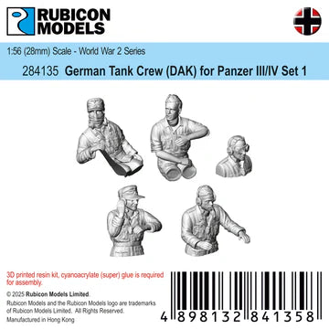 284135 - German PzIII/IV Tank Crew (DAK) Set 1