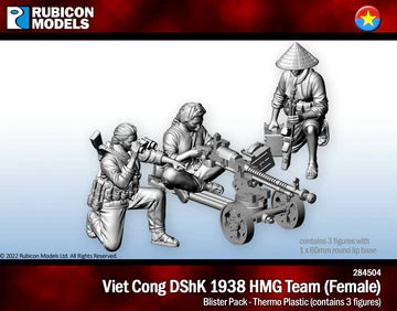 284504 - Viet Cong DShK 1938 HMG Team with Female Gun Crew