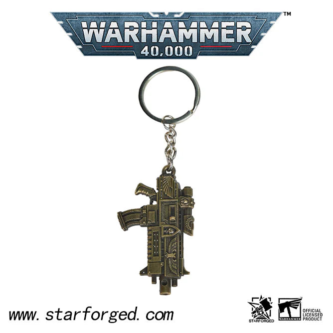 Space Marine Master crafted Bolt Rifle Keychain