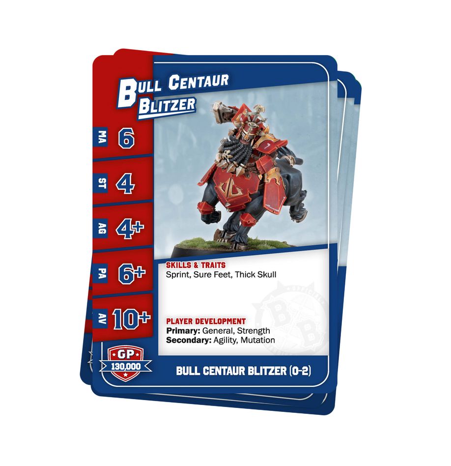 BLOOD BOWL TEAM CARDS: CHAOS DWARF