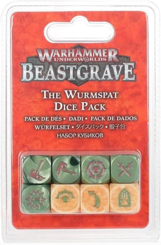 WARHAMMER UNDERWORLDS BEASTGRAVE DICE SET: THE WURMSPAT