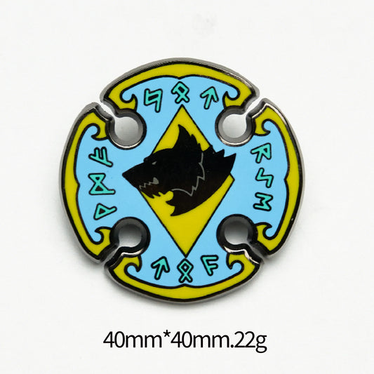 Chapter Shields Pin Badge: Space Wolves